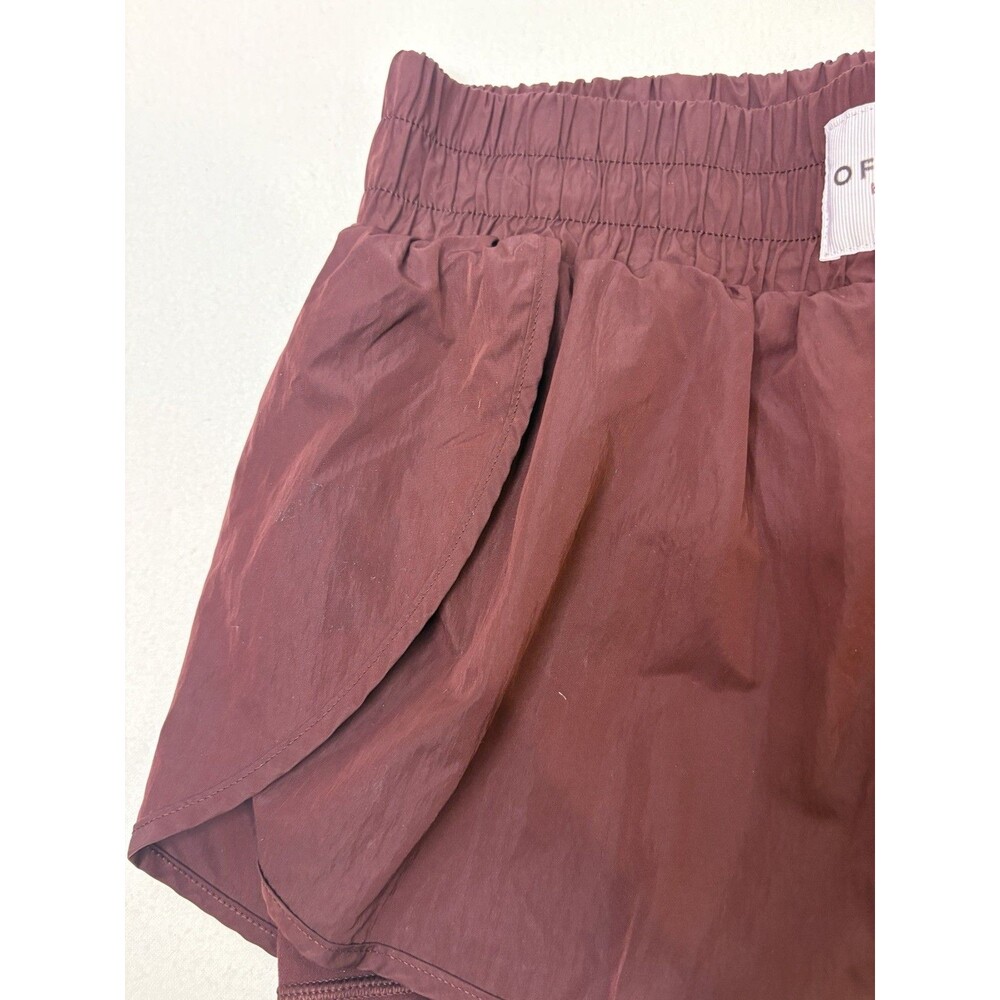 Offline By Aerie The Hugger Burgundy 2 In 1 Athletic Biker Shorts Size Medium - Picture 7 of 8